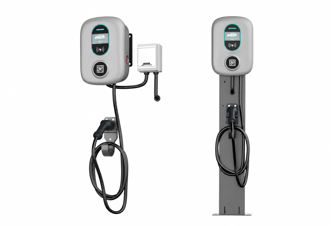 3.5/7kW AC Charger · Rounded Housing — English product presentation